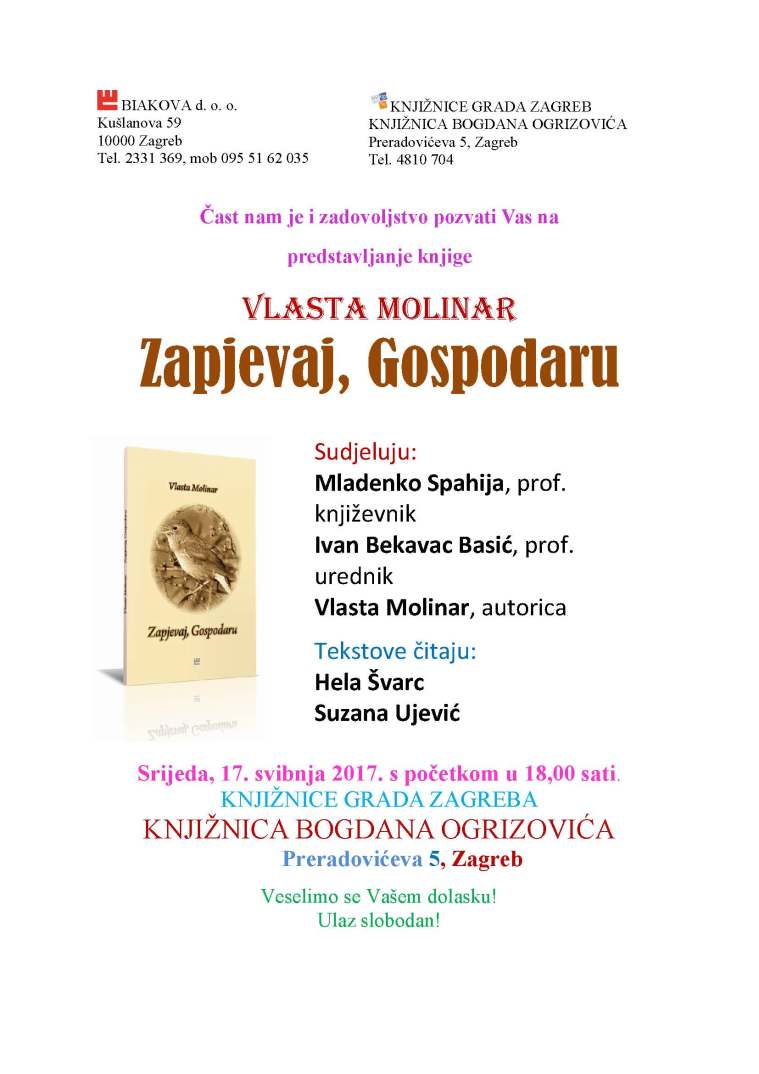 POZIVNICA Predstavljanje MOLINAR 17 5 2017